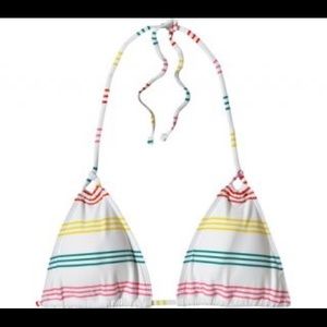Patagonia White Striped Bikini top L